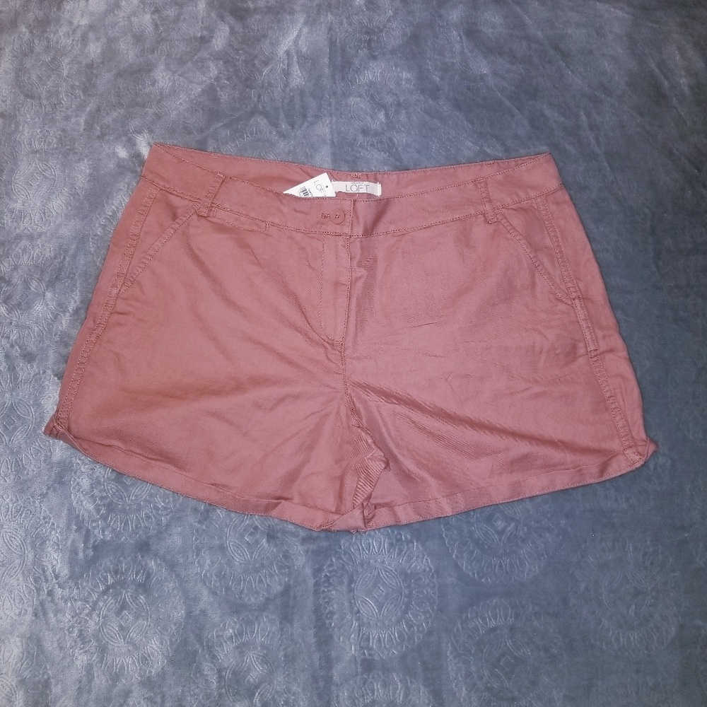 LOFT pink shorts NWT